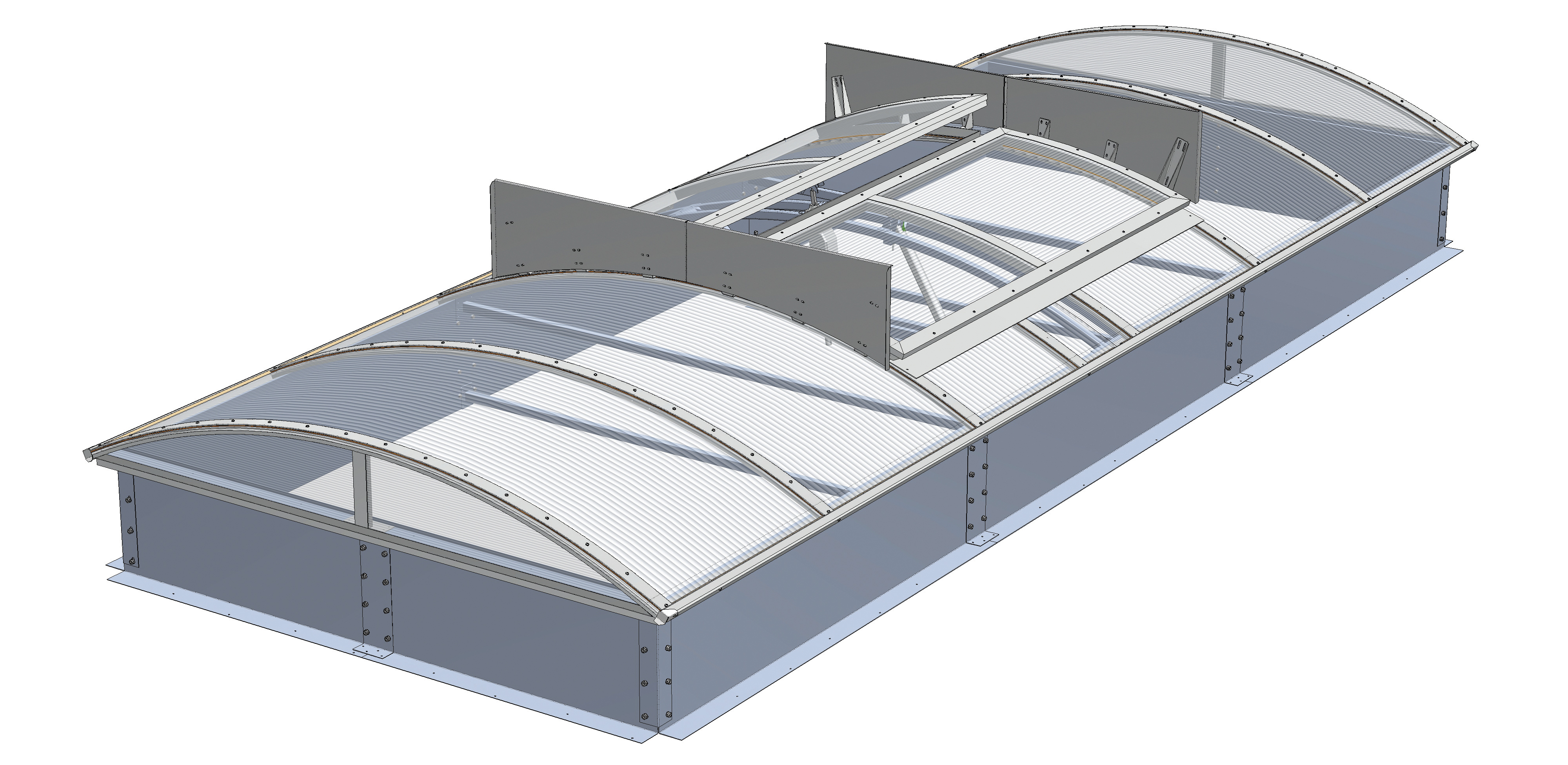 MCR PROLIGHT CONTINOUS Sürekli Çatı Tipi Işıklık